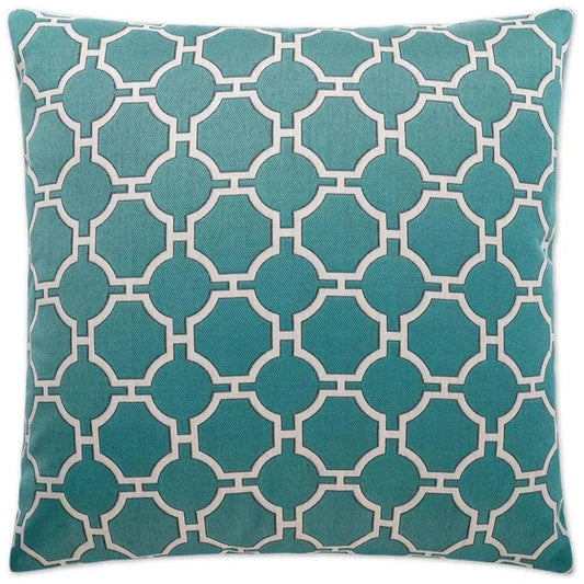 Kinder Turquoise Throw Pillow With Insert - LOOMLAN - D.V. Kap - Throw Pillows