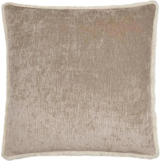 Kinney Putty Solid Tan Taupe Large Throw Pillow Insert - LOOMLAN - D.V. Kap - Throw Pillows