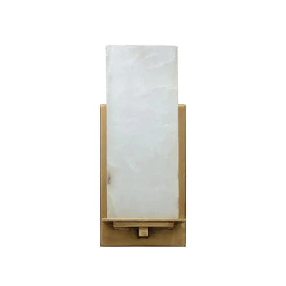 SUNPAN Kinu Sconce Alabaster & Antique Brass