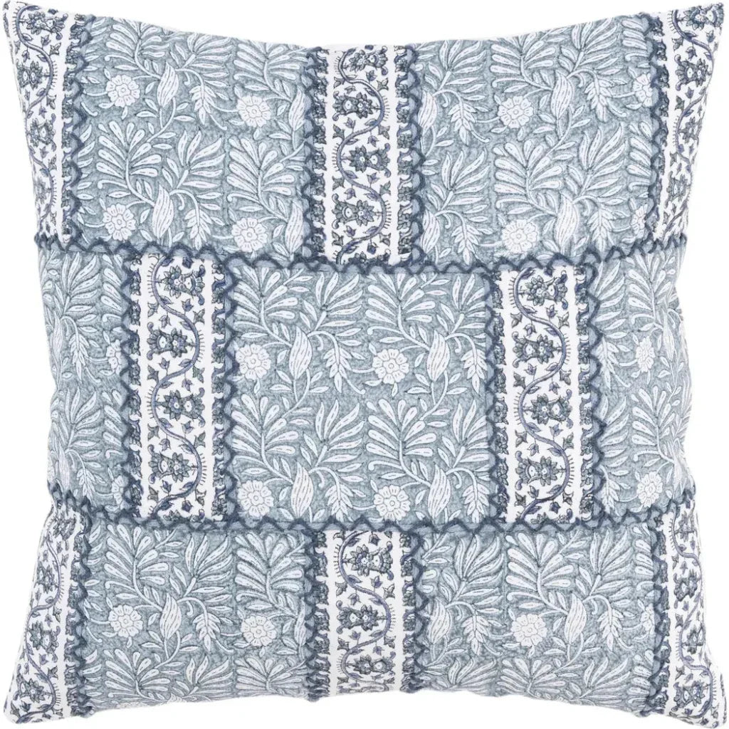 Kira Light Teal Throw Pillow Down Insert - LOOMLAN - LOOMLAN - Throw Pillows