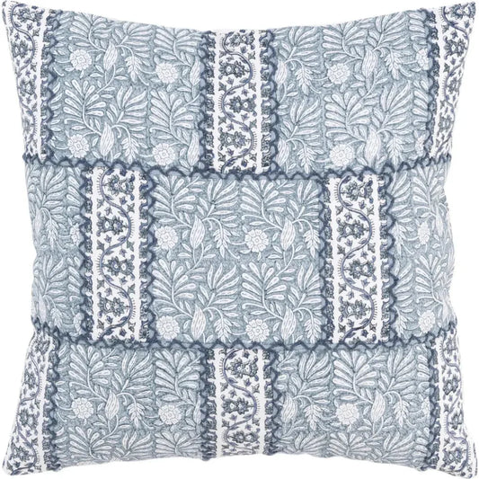 Kira Light Teal Throw Pillow Down Insert - LOOMLAN - LOOMLAN - Throw Pillows