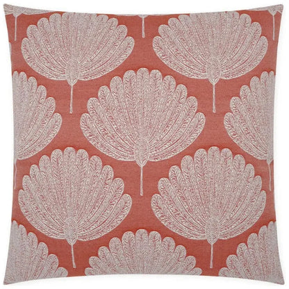 Kita Coral Floral Coral Large Throw Pillow Insert - LOOMLAN - D.V. Kap - Throw Pillows