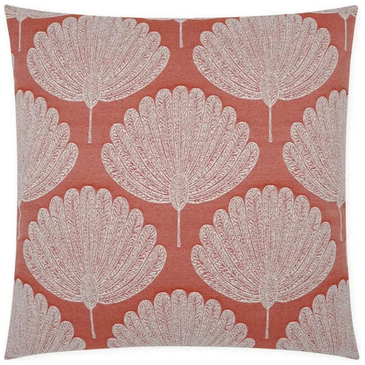 Kita Coral Floral Coral Large Throw Pillow Insert - LOOMLAN - D.V. Kap - Throw Pillows