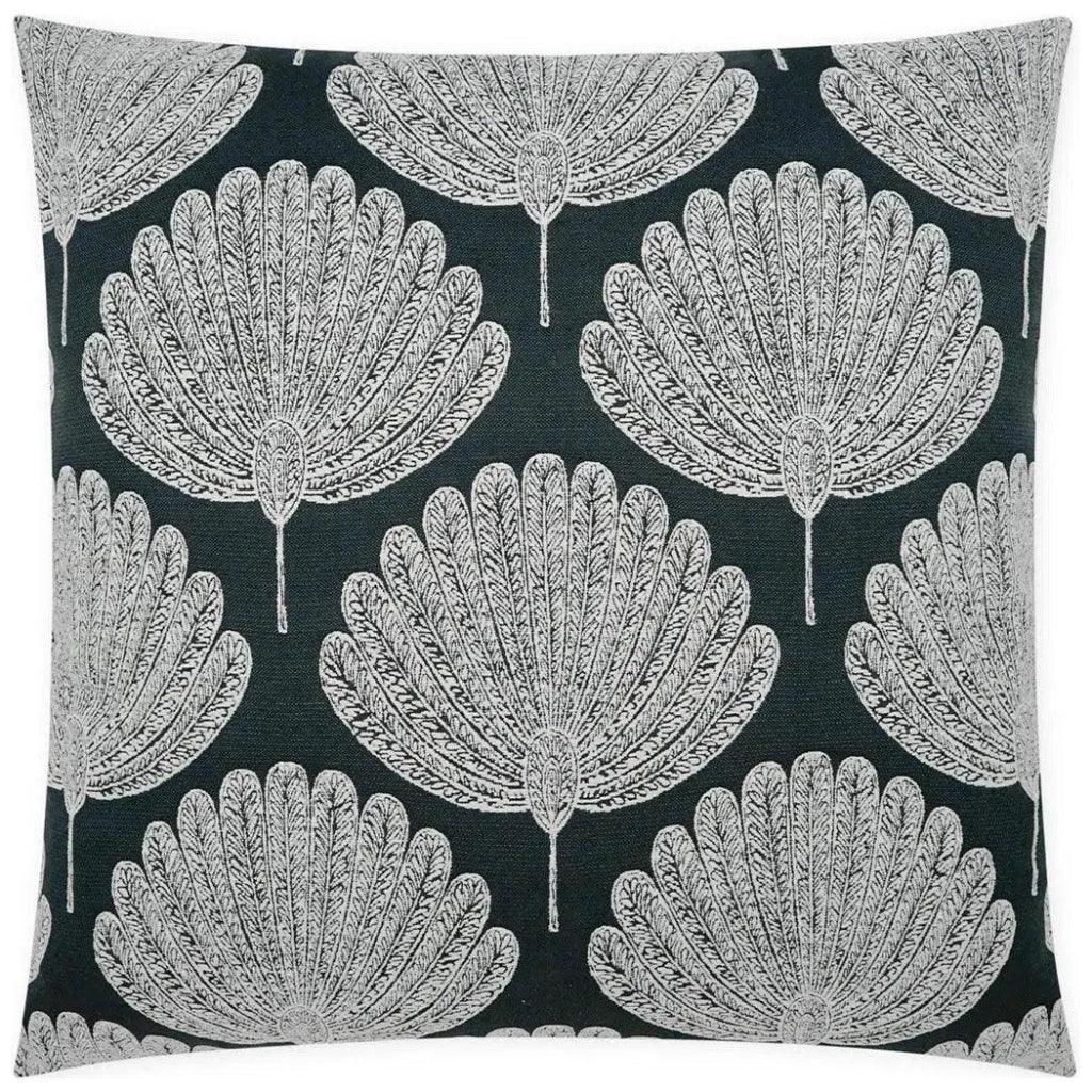Kita Ebony Floral Black Large Throw Pillow Insert - LOOMLAN - D.V. Kap - Throw Pillows