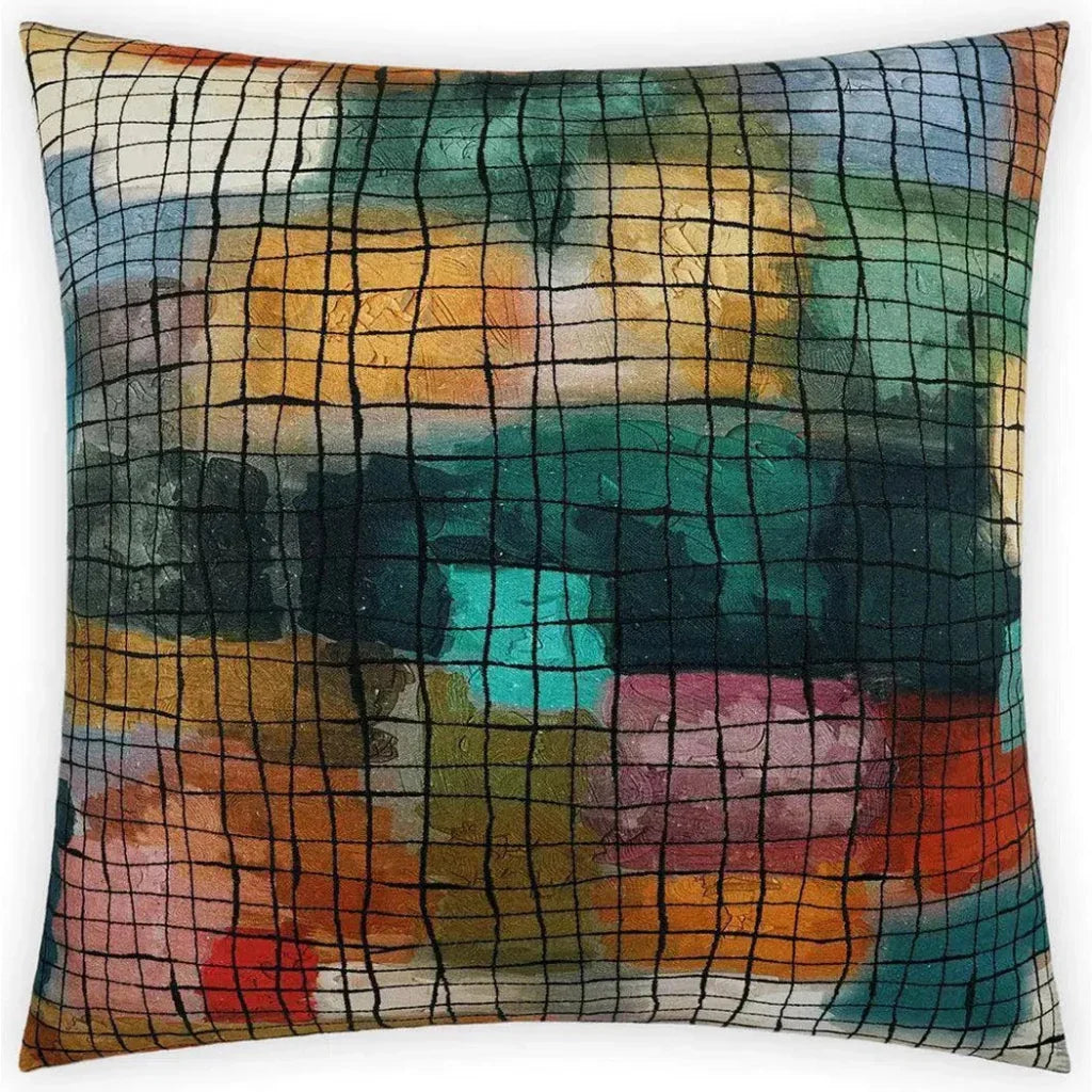 D.V. Kap Klee Multi Color Throw Pillow With Insert