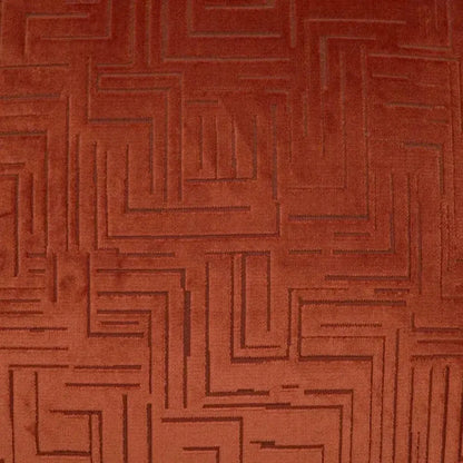 Klint Henna Geometric Copper Large Throw Pillow Insert - LOOMLAN - D.V. Kap - Throw Pillows