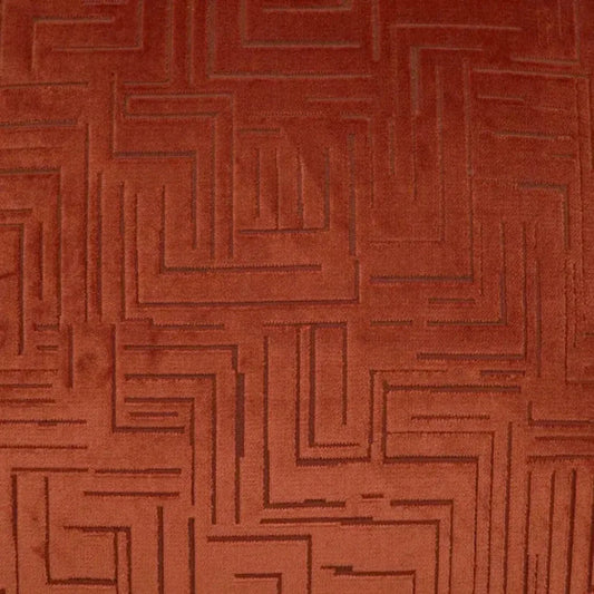 Klint Henna Geometric Copper Large Throw Pillow Insert - LOOMLAN - D.V. Kap - Throw Pillows