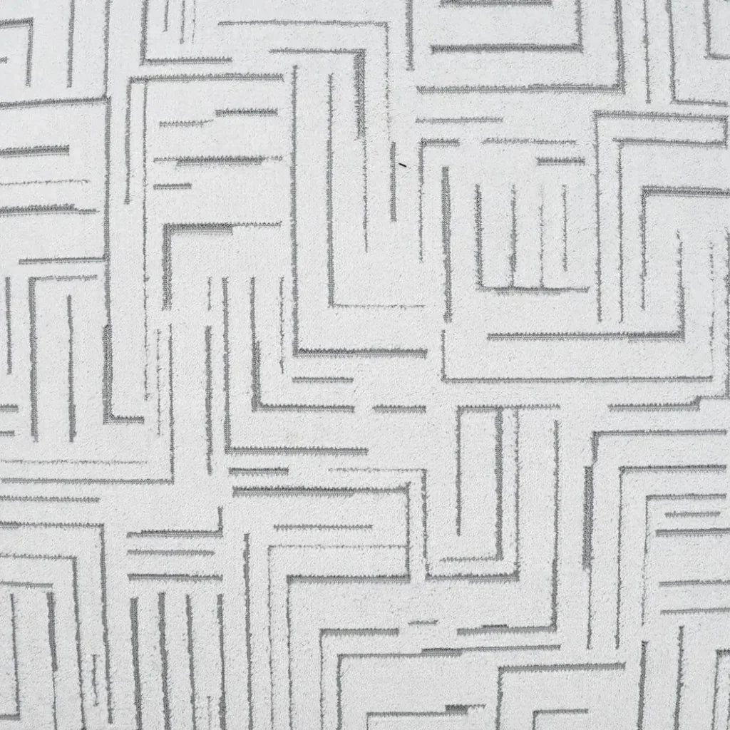 Klint Snow Geometric White Large Throw Pillow Insert - LOOMLAN - D.V. Kap - Throw Pillows