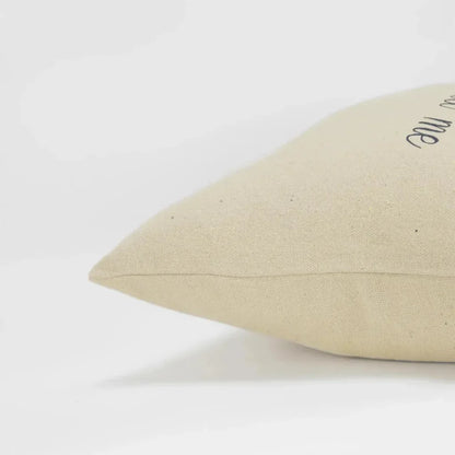 LOOMLAN Knife Edge Faith Square Throw Pillow Cover With Insert