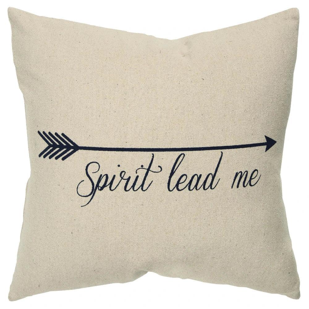 LOOMLAN Knife Edge Faith Square Throw Pillow Cover With Insert