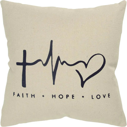 LOOMLAN Knife Edge Sentiment Inked Brown Pillow With Insert