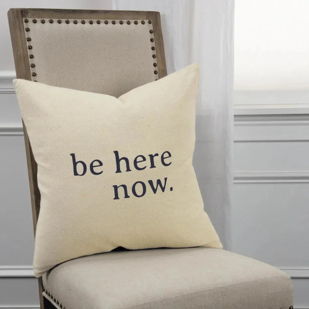 LOOMLAN Knife Edge Sentiment Throw Pillow Cover Insert