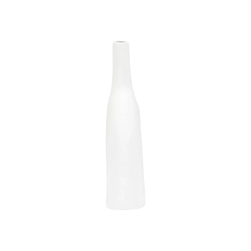 Kona White Glazed Ceramic Vase - LOOMLAN - Wildwood - Vases & Jars