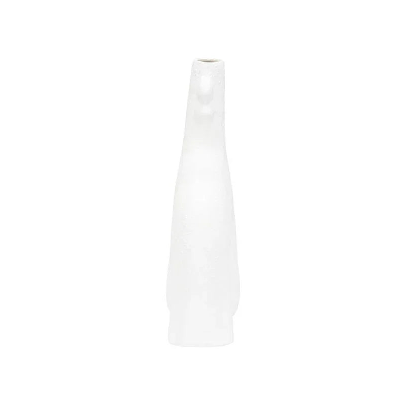 Kona White Glazed Ceramic Vase - LOOMLAN - Wildwood - Vases & Jars
