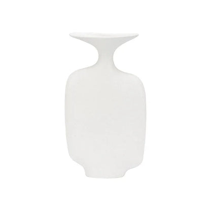 Kona White Glazed Ceramic Vase - LOOMLAN - Wildwood - Vases & Jars