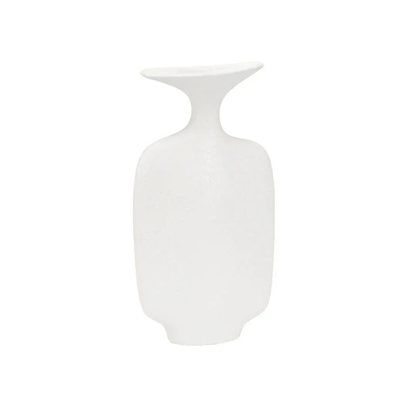 Kona White Glazed Ceramic Vase - LOOMLAN - Wildwood - Vases & Jars