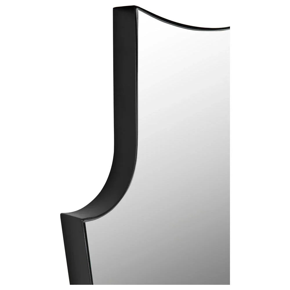 Konstance Black Steel Framed Wall Mirror - LOOMLAN - Noir - Wall Mirrors