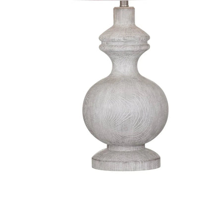 Krishina White Resin Table Lamp - LOOMLAN - Bassett Mirror - Table Lamps