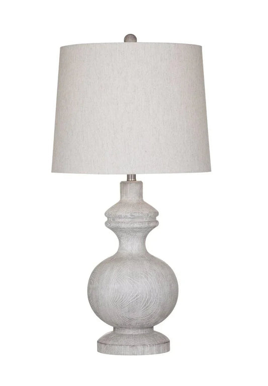 Krishina White Resin Table Lamp - LOOMLAN - Bassett Mirror - Table Lamps