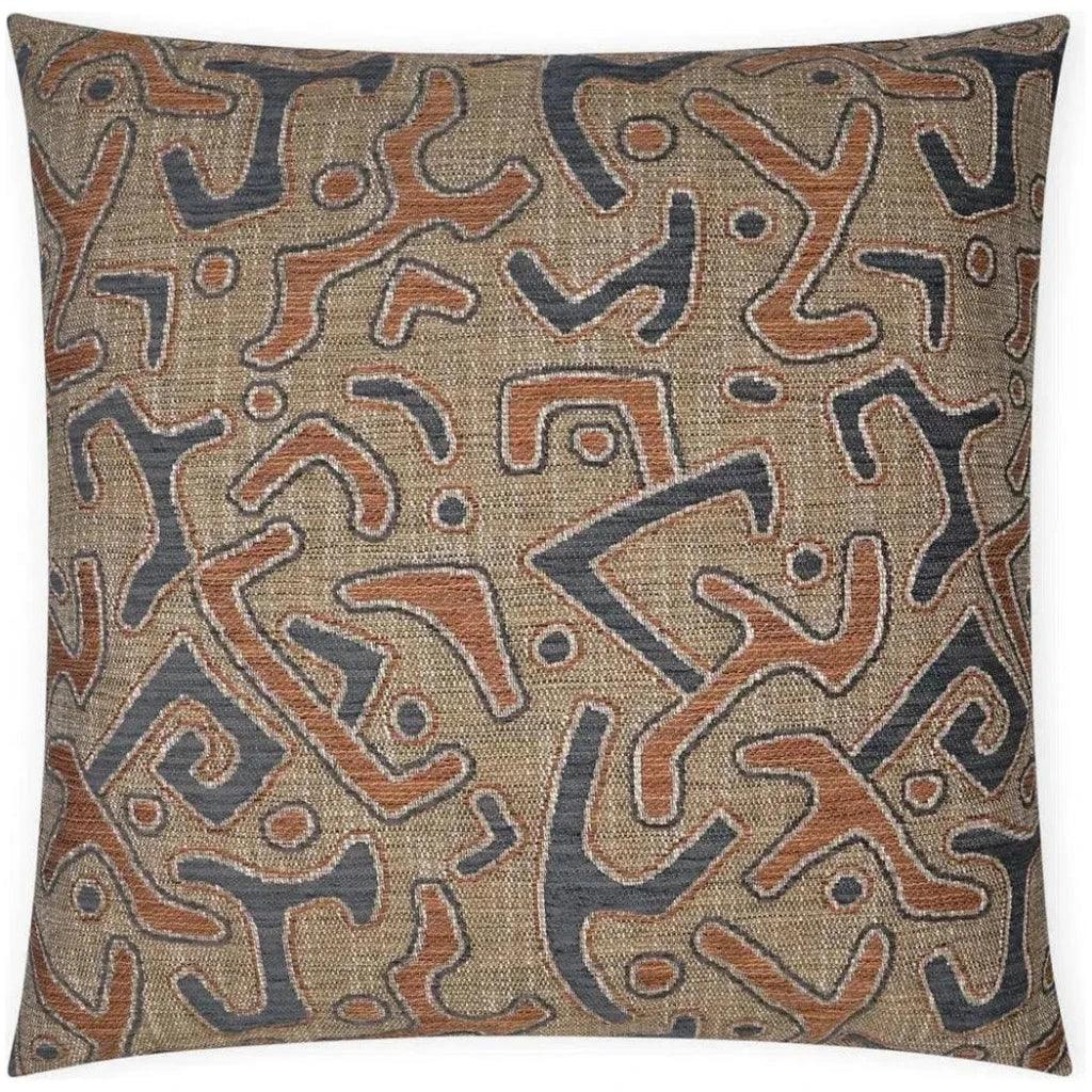 Kuba Paprika Global Copper Large Throw Pillow Insert - LOOMLAN - D.V. Kap - Throw Pillows