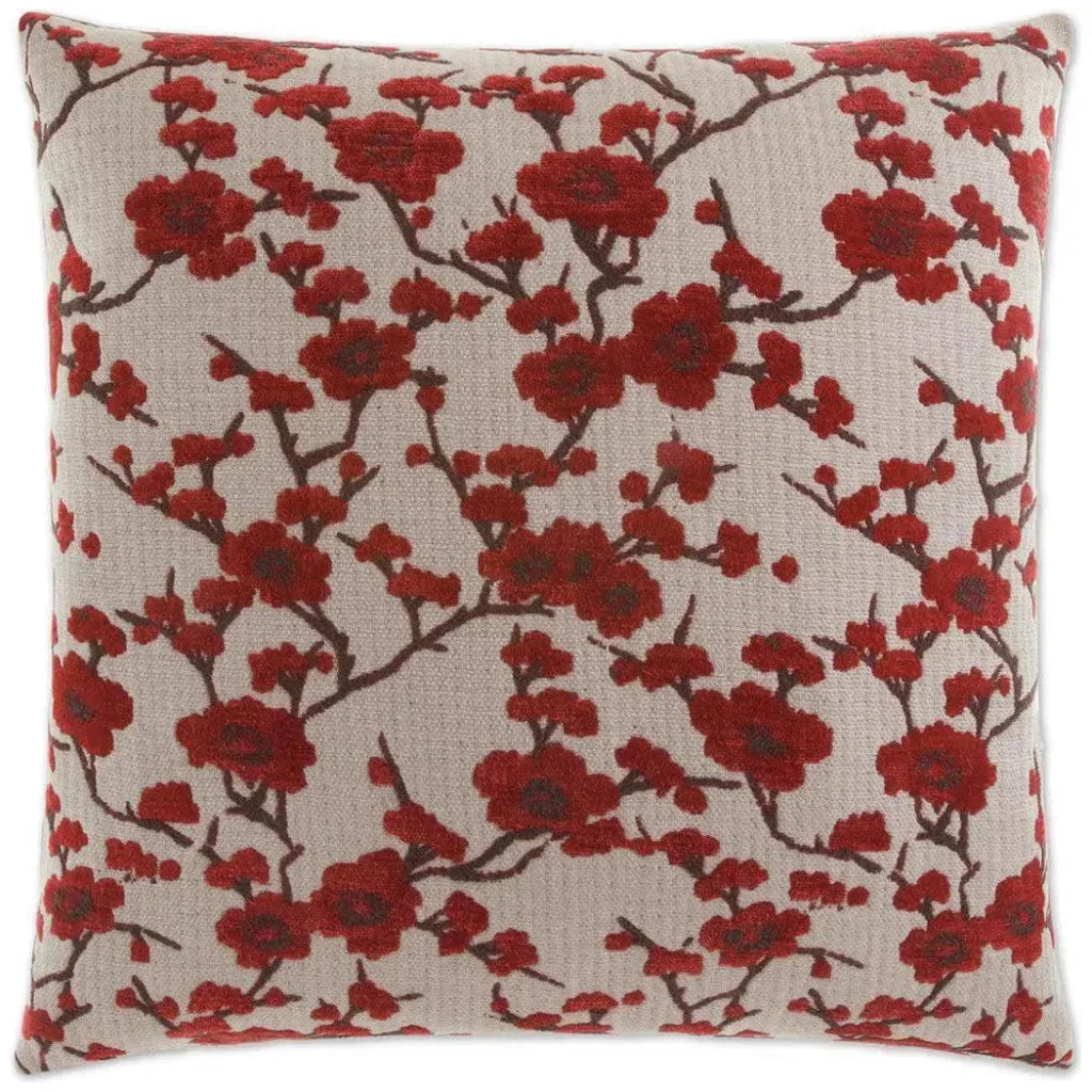 Kyoto Red Throw Pillow With Insert - LOOMLAN - D.V. Kap - Throw Pillows