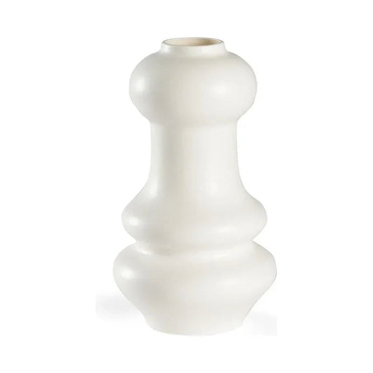 Kyoto Wavy Geometric Shape Ceramic Vase - LOOMLAN - Chelsea House - Vases & Jars