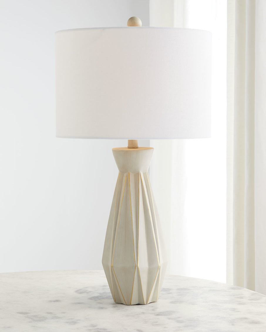 Bassett Mirror Branka Cement Grey Table Lamp