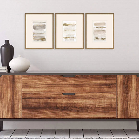La Torre I Wood Metallic Framed Wall Art 3PC -- view 2