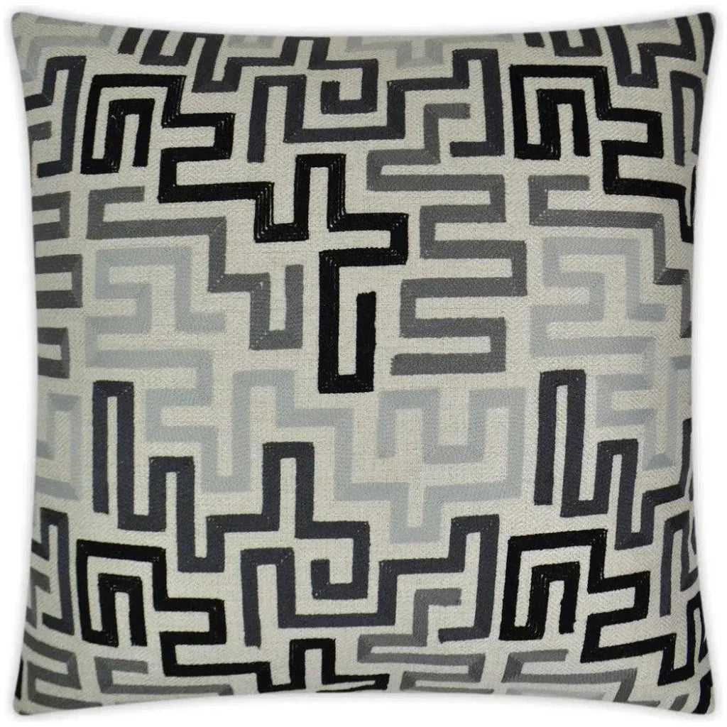 D.V. Kap Labyrinth Alloy Grey Throw Pillow Insert
