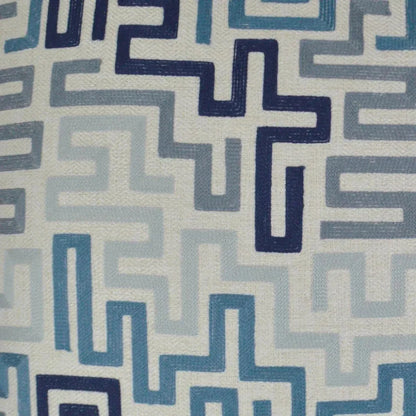 Labyrinth Indigo Blue Throw Pillow Insert - LOOMLAN - D.V. Kap - Throw Pillows