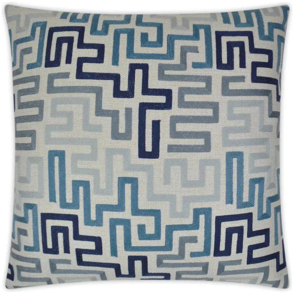 D.V. Kap Labyrinth Indigo Blue Throw Pillow Insert