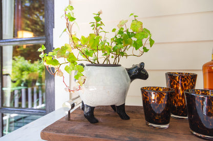 Abigails Lamb White Ceramic Planter