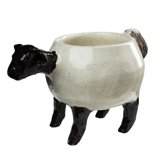 Abigails Lamb White Ceramic Planter