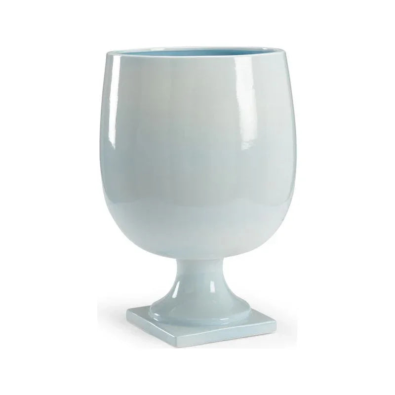 Lancaster Baby Blue Glazed Porcelain Vase - LOOMLAN - Chelsea House - Vases & Jars