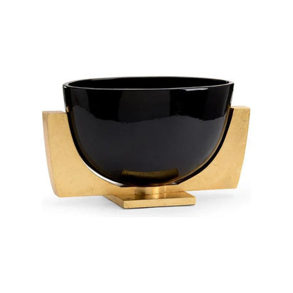 Lander Iron Based Porcelain Bowl - LOOMLAN - Chelsea House - Boxes & Bowls