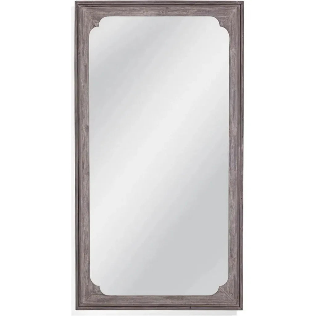 Landry Wood Brown Vertical Floor Mirror-Floor Mirrors-Bassett Mirror-LOOMLAN