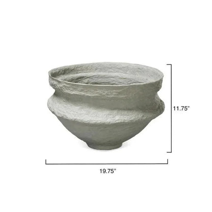 Landscape Cotton Mache Round Bowl