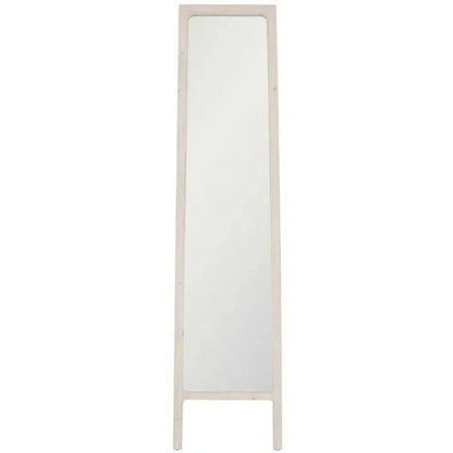 Laney Mirror White Wash Pine-Floor Mirrors-Essentials For Living-LOOMLAN
