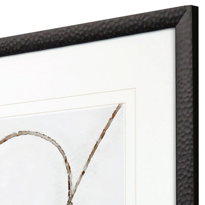 Lasso Wood Frame Brown Canvas Art