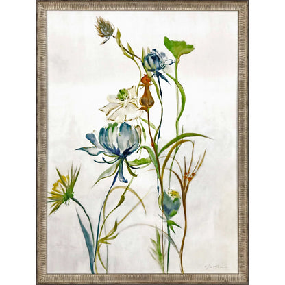 Late Summer Wildflower Wood Frame Multi Canvas Art
