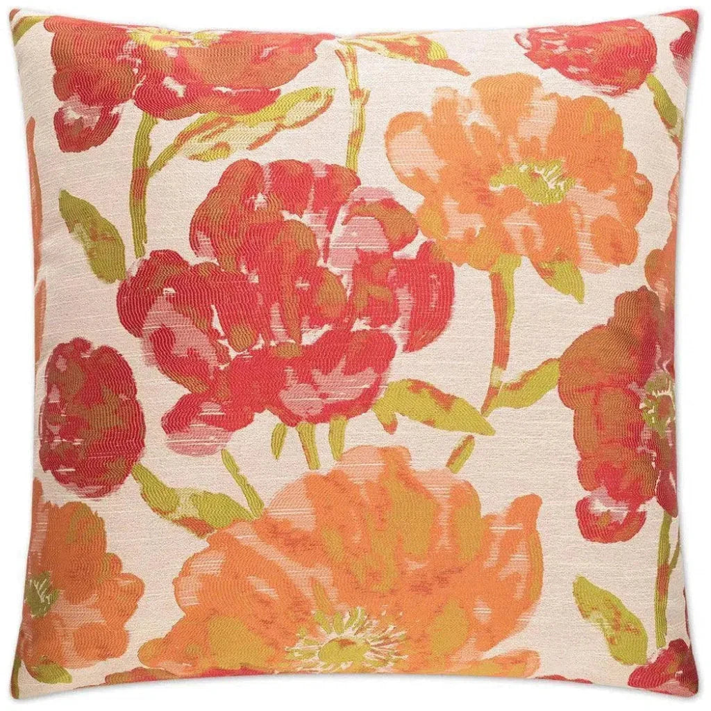 Lauren Poppy Red Throw Pillow With Insert - LOOMLAN - D.V. Kap - Throw Pillows