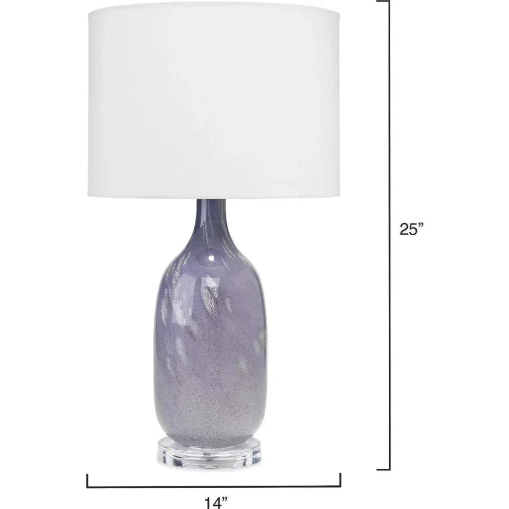 Lavender Glass Acrylic Maya Table Lamp - LOOMLAN - Jamie Young - Table Lamps