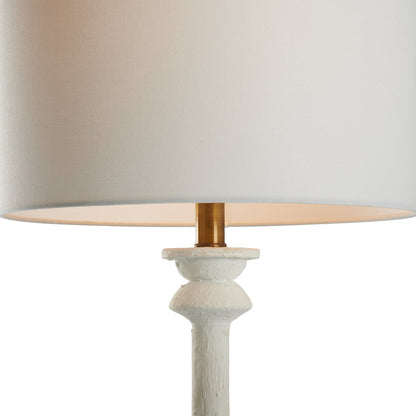 Lawrence White Resin Table Lamp
