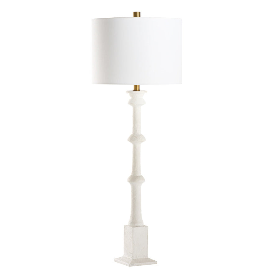 Lawrence White Resin Table Lamp