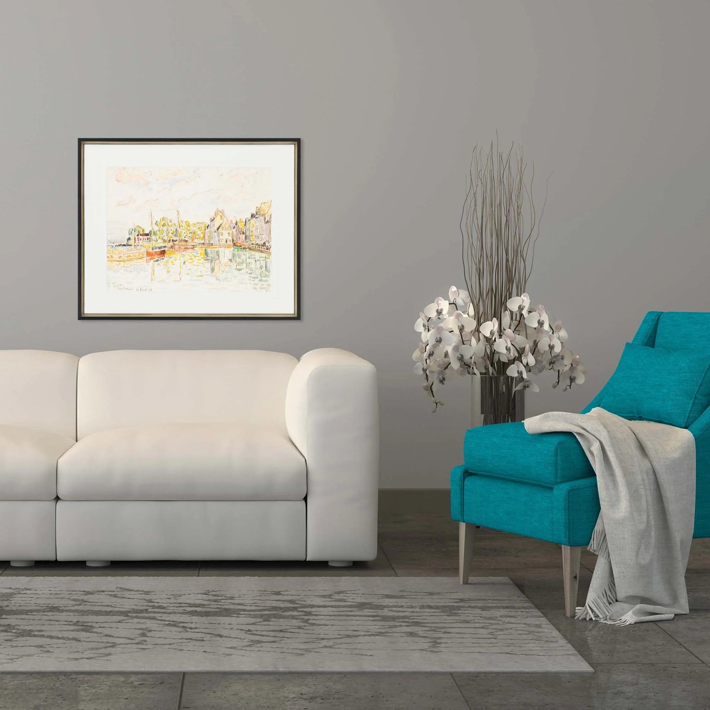 Le Croisic I Wood Frame Multi Canvas Art