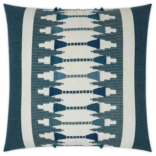 Le Souk Lapis Teal Blue Large Throw Pillow Insert - LOOMLAN - D.V. Kap - Throw Pillows
