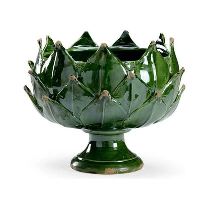 Leaf Design Hand Glazed Porcelain Vase - LOOMLAN - Chelsea House - Vases & Jars