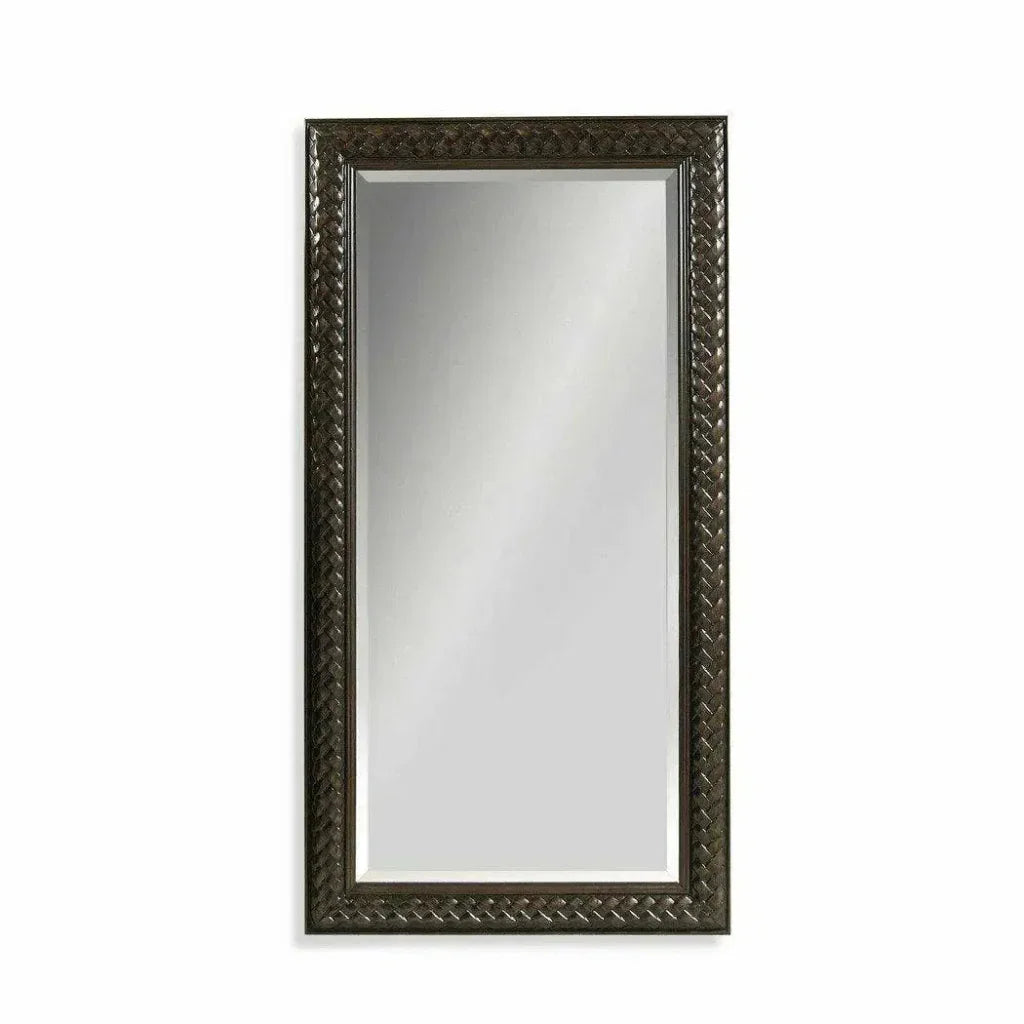 Leaner Rectangle Fruitwood Floor Mirror-Floor Mirrors-Bassett Mirror-LOOMLAN