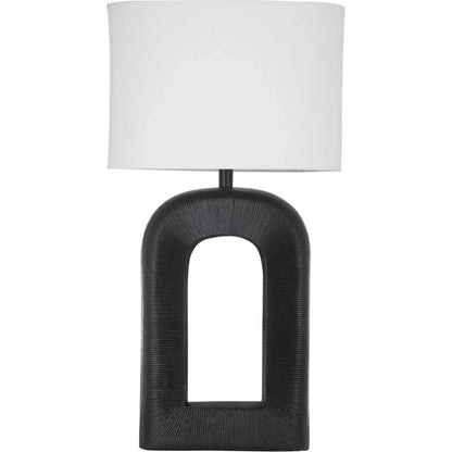 Leers Metal Black Table Lamp - LOOMLAN - Bassett Mirror - Table Lamps