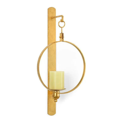 Leggit Lacquered Iron Base Wall Sconce - LOOMLAN - Chelsea House - Wall Sconces